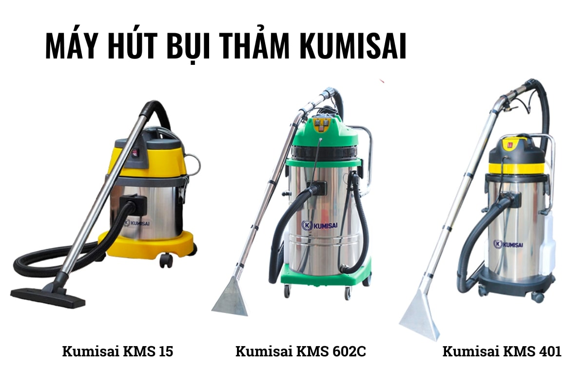 Một số model máy hút bụi thảm chuyên nghiệp hãng Kumisai